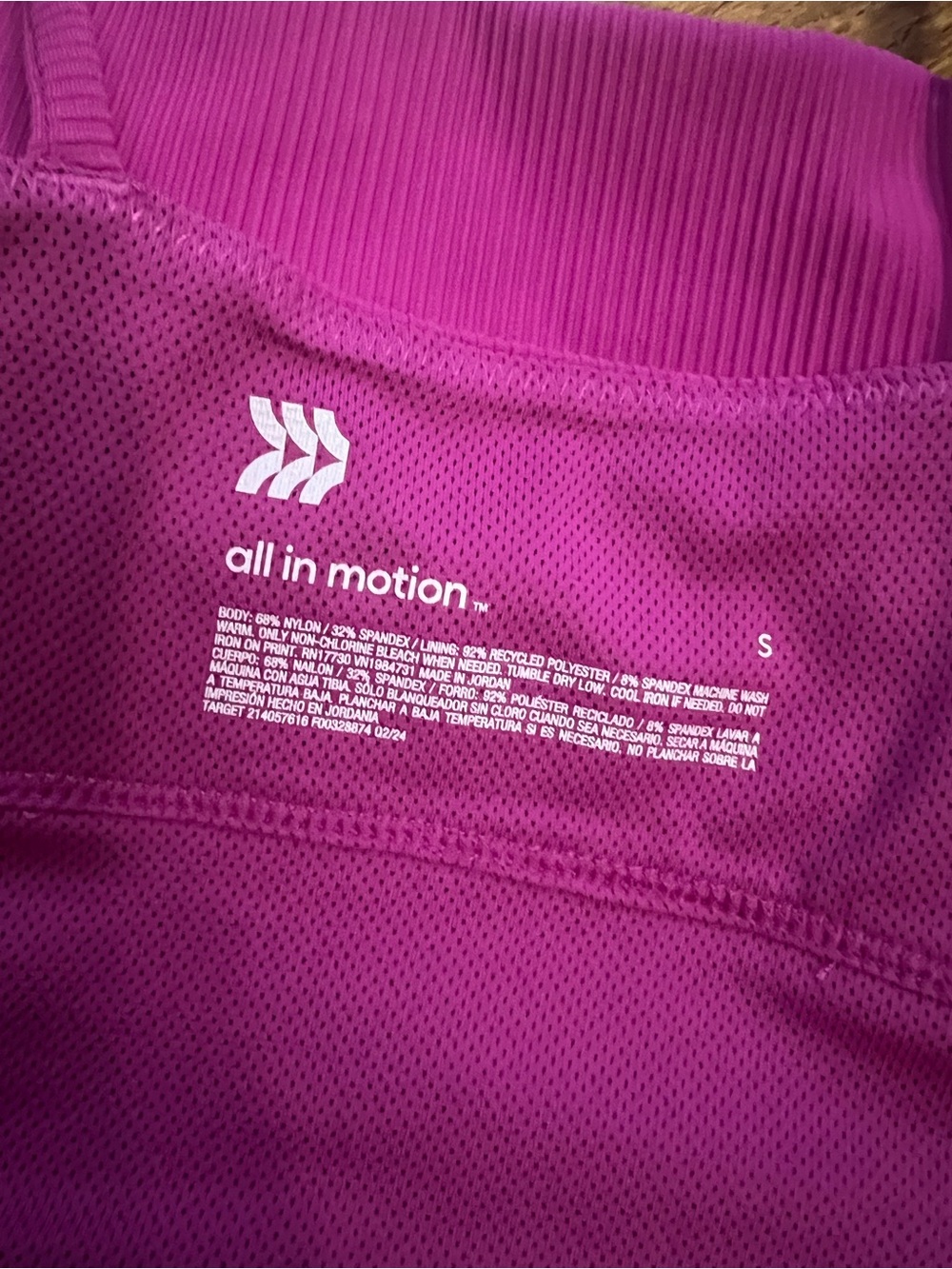 All In Motion Target Ribbed Purple Sports Bra - Picture 3 of 5